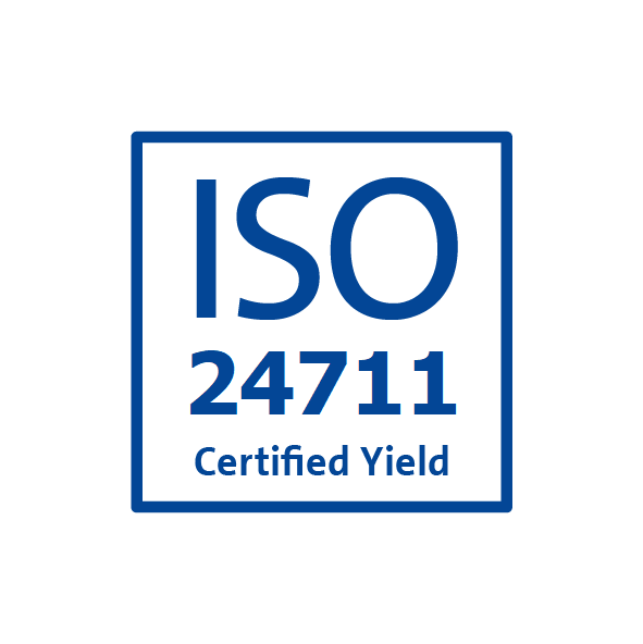 Certified Yield according to ISO 24711
