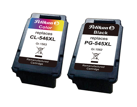Multi-Pack Schwarz & Canon Pelikan Dreifarbig ersetzt - Tintenpatrone PG-545XL/CL546XL Pelikan